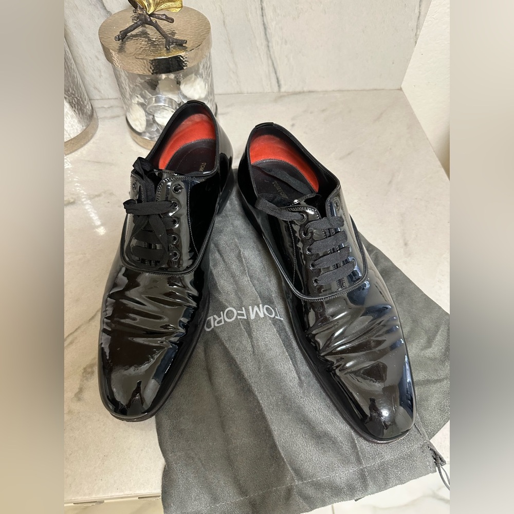 Tom Ford Gianni Evening Lace Up Black Men's Size 13